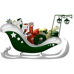 Santa sleigh PNG-38681